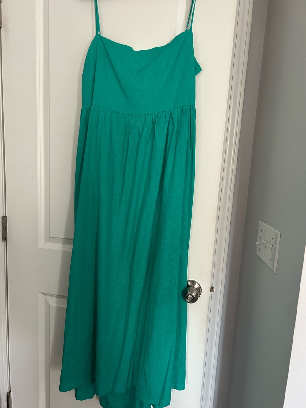 NY &Co Green Maxi Sundress with Spaghetti Straps NWOT L/XL
